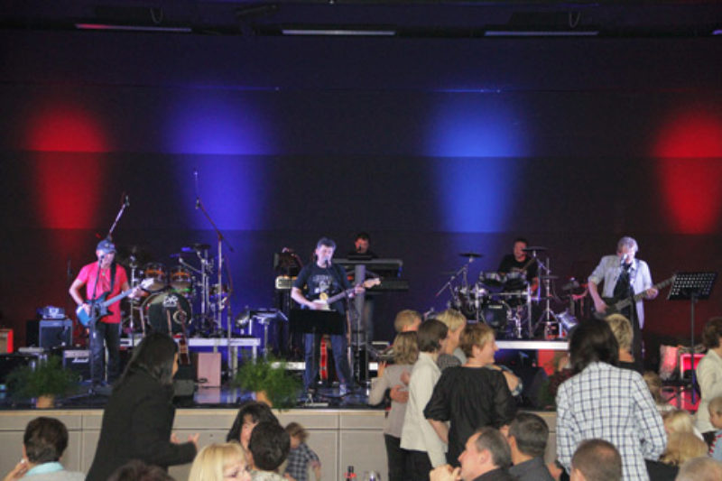 Die Rocky Band aus Mediasch beim Benefizkonzert ...