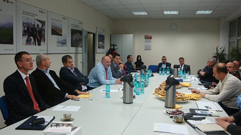 Ein Treffen der Industrie-AG in den ...