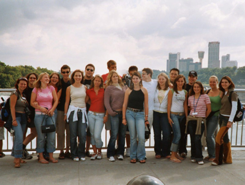 Jugendlager 2005 in den USA: Gruppenfoto bei den ...