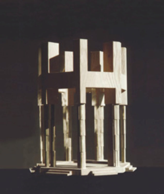 Gedenkpavillon, 1993-1998, Holzmodell, 59 x 48 x ...