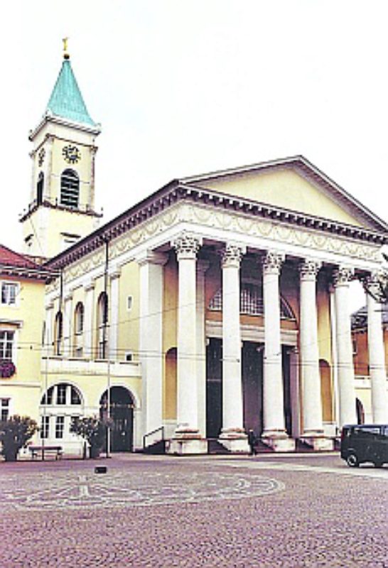 Evangelische Stadtkirche in Karlsruhe ...