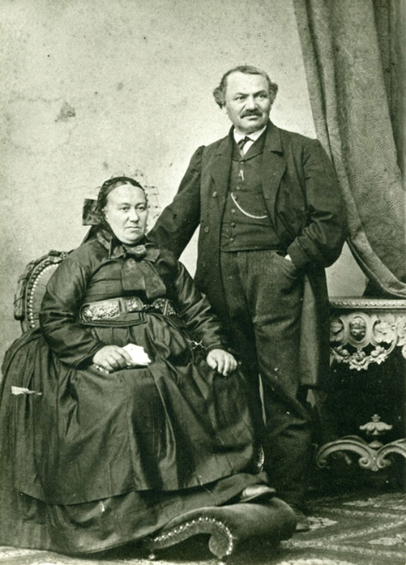 Lorenz Gross mit seiner zweiten Ehefrau ...