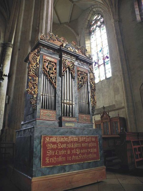 Die Orgel in Werd, gebaut 1768 von Johannes Hahn, ...