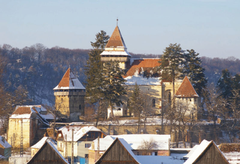 Trappold. Die umgebaute gotische Hallenkirche vom ...