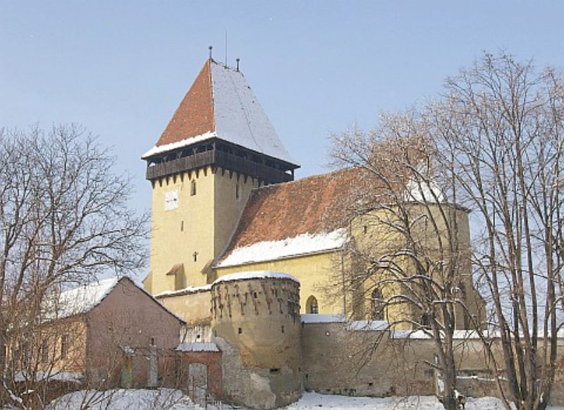 Eibesdorf. Gotische Saalkirche mit bewehrtem Chor ...