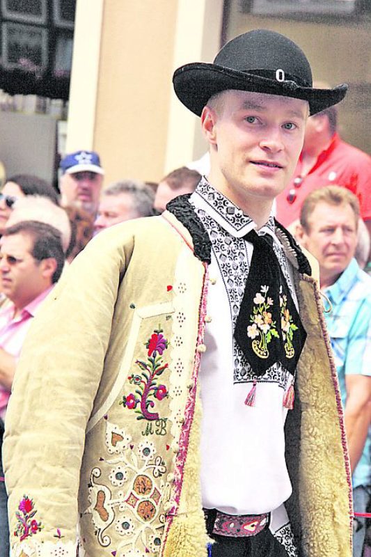 Elmar Wolff beim Heimattag 2011 in Dinkelsbhl. ...