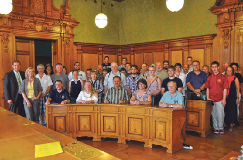 Empfang im Frther Rathaus: Brgermeister Markus ...