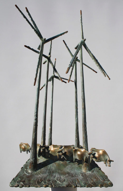 Kurtfritz Handels Bronze „Windweide“ (2011) ...