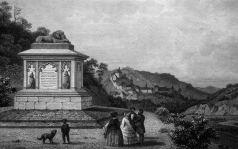 Das Skariatin-Denkmal. Archivbild (Archiv Walter ...