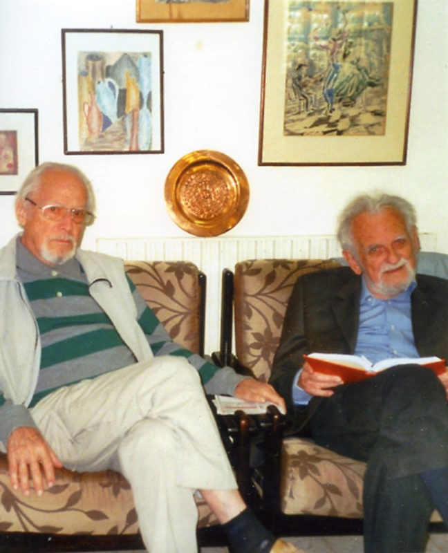 Manfred Winkler (r.) und Hans Bergel; November ...
