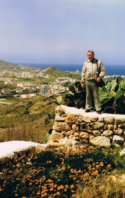 Auf seiner Maltareise 1990 bestieg der Dichter ...