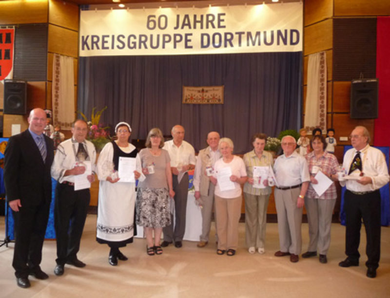 Jubilare beim Jubilum in Dortmund, von links: ...