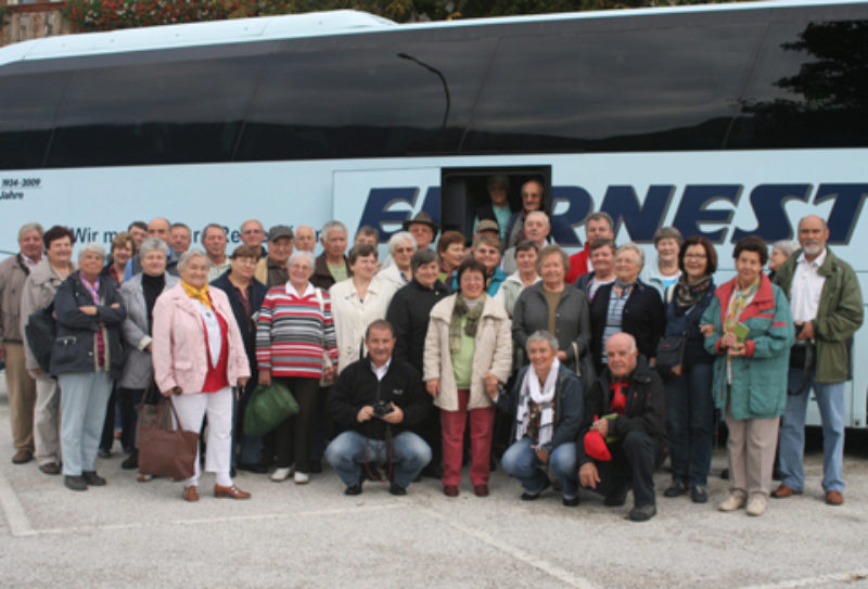 Reisegruppe aus Heilbronn in Rodeneck/Sdtirol. ...