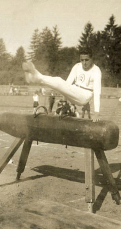 Sportfest 1929 in Bistritz: Adolf Mathias am ...