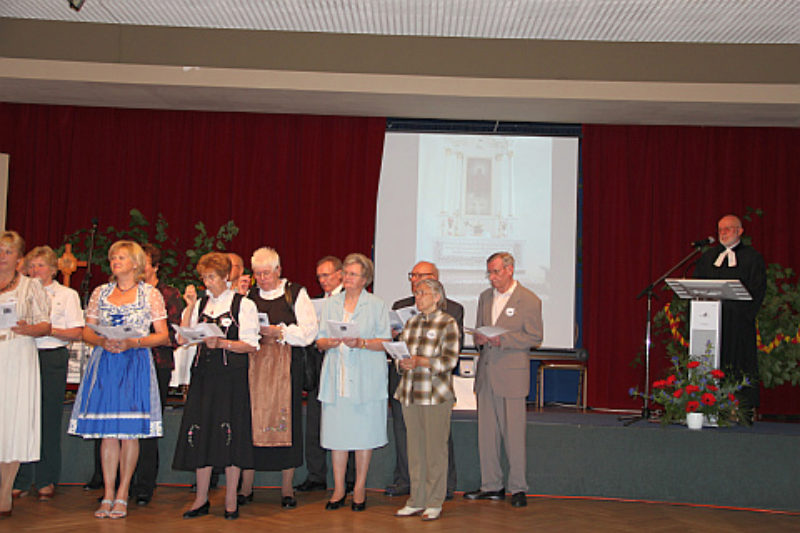 Gottesdienst beim Schnauer Treffen. Foto: Hans ...