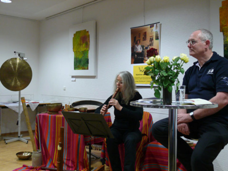 Verena Nerz und Ansgar Bausenhart bei der Lesung ...