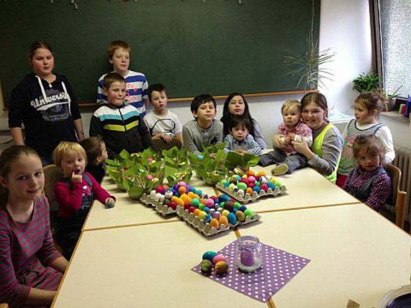 Stolz auf das Ergebnis waren die Kinder in ...