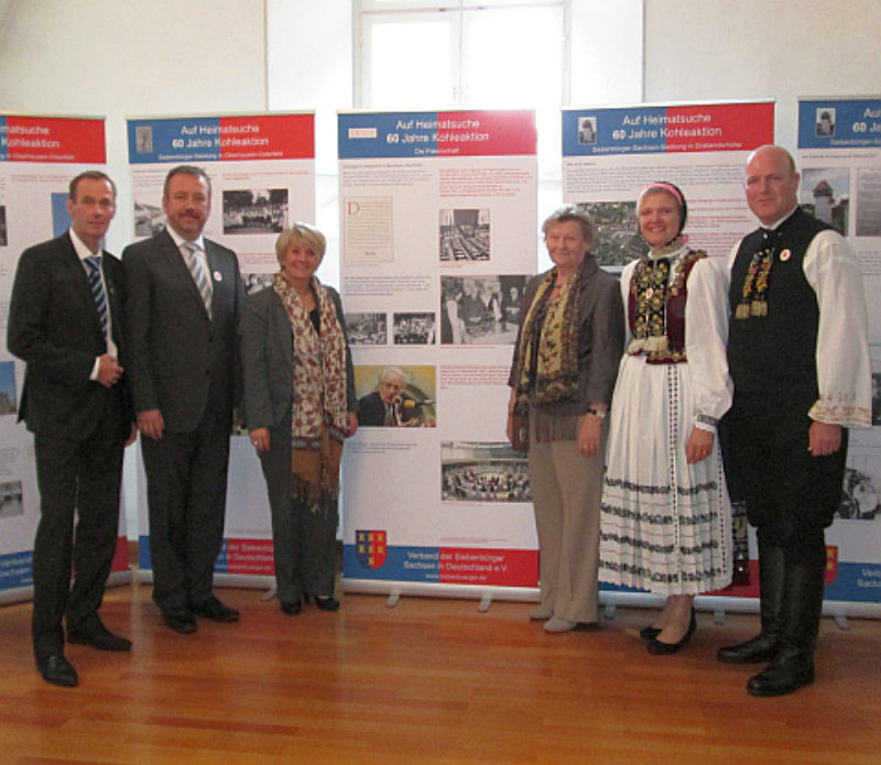 In der Ausstellung „60 Jahre Kohleaktion“, von ...