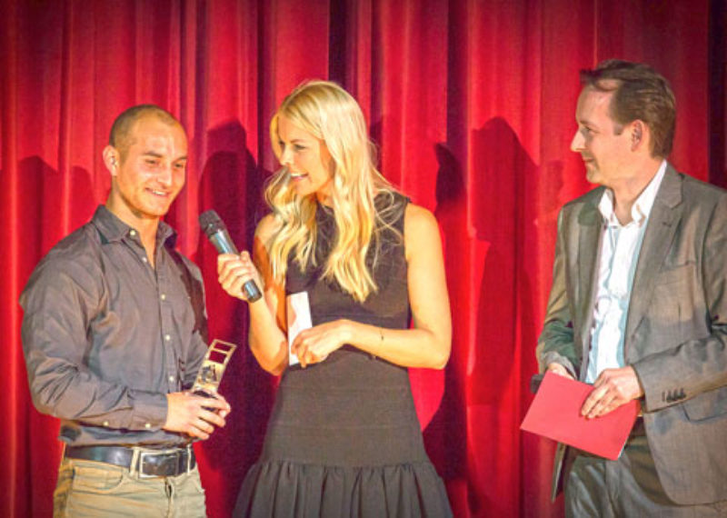 Jan Fabi erhlt den Camgaroo Award Night. Foto: ...