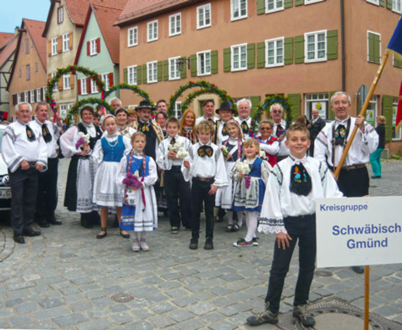 Trachtengruppe Schwbisch Gmnd beim Umzug in ...