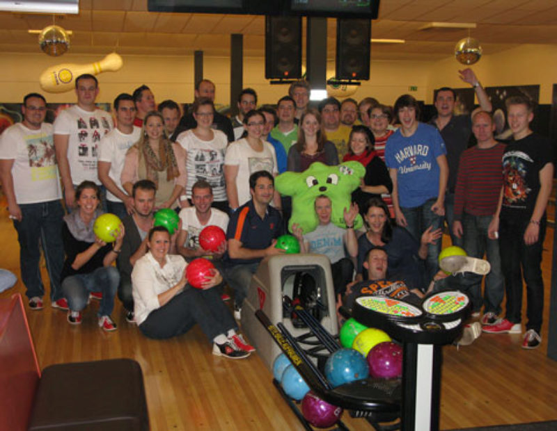 Die Teilnehmer des SJD-Bowlingturniers. Foto: ...