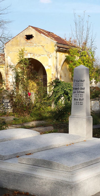 Das restaurierte Grab Carl Wolffs auf dem ...