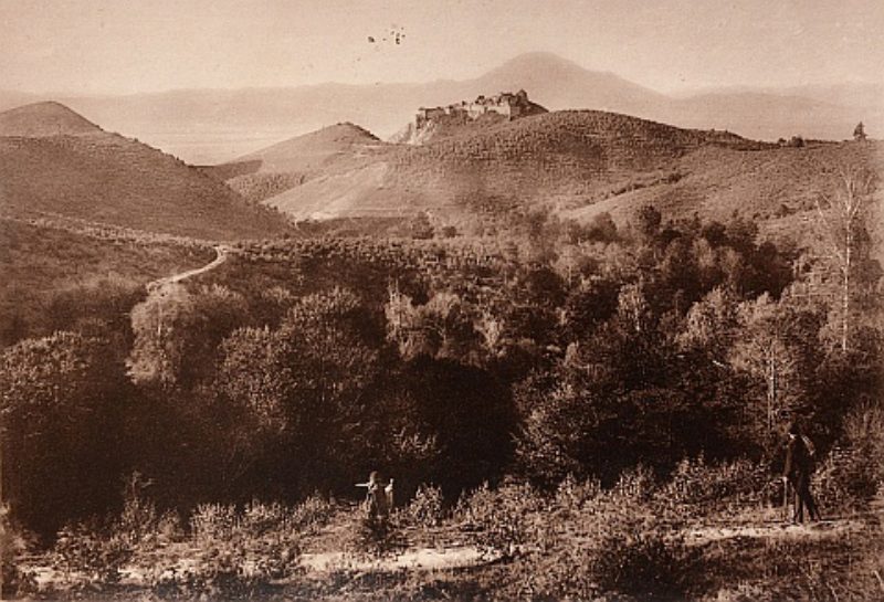 Landschaft mit der Burg Rosenau. Bildbeilage zum ...