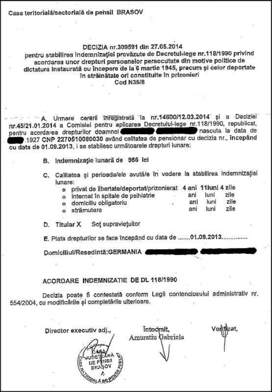 Entschadigungsrenten Weitgehend Erfolgreich Umgesetzt Siebenbuerger De