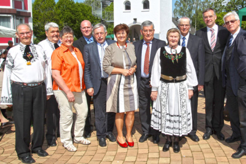 Gste beim Jubilum, von links: Harald Janesch, ...