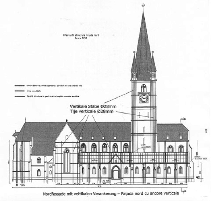 Nordfassade, Zeichnung aus dem Projekt Popp & ...