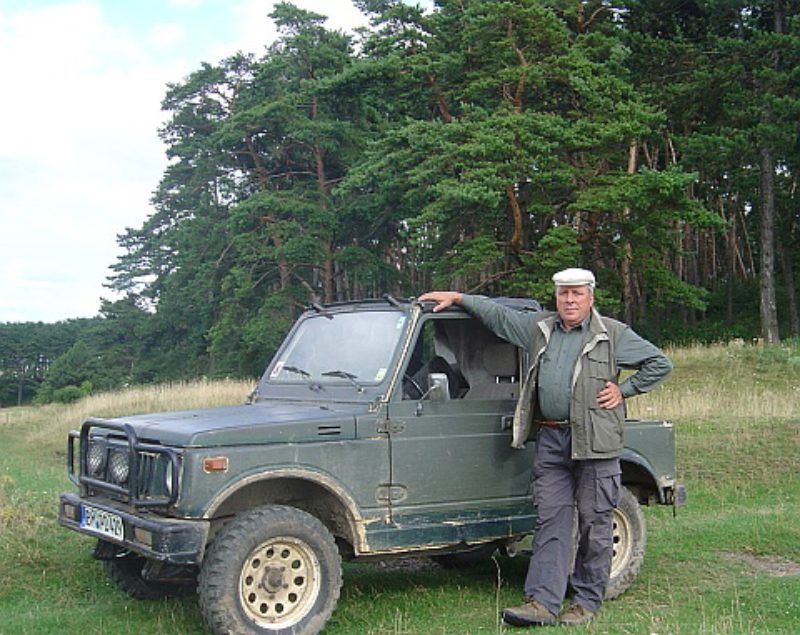 Friedrich Meburger auf der Koppe, August 2008. ...