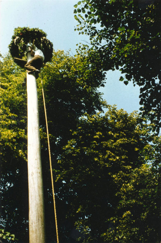 Kronenfest in Trappold, Juni 1979: Bursche ...