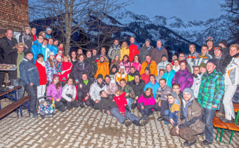 Die Teilnehmer des SJD-Skiwochenendes 2014. Foto: ...
