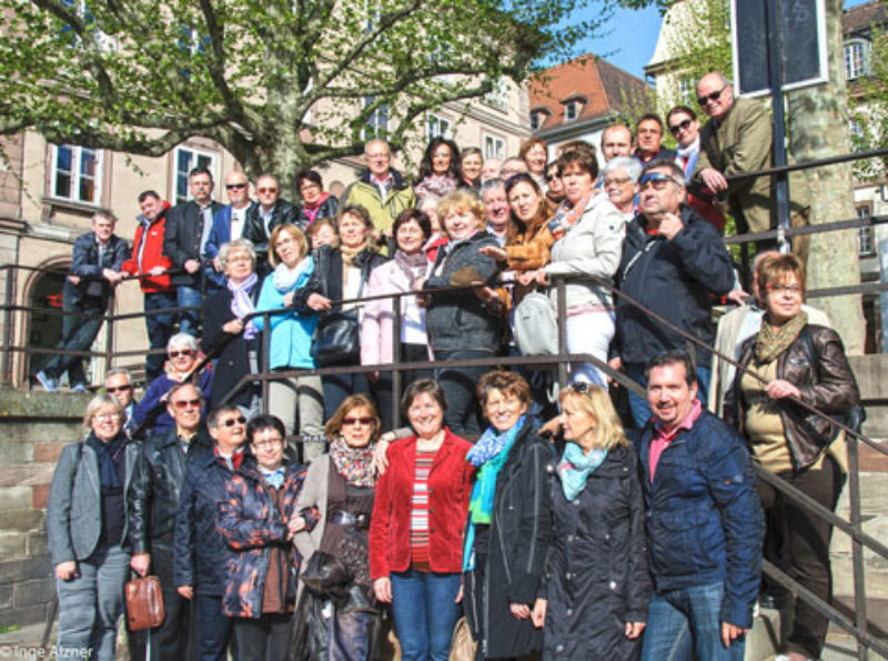 Unterwegs in Straburg: Gruppenbild der ...