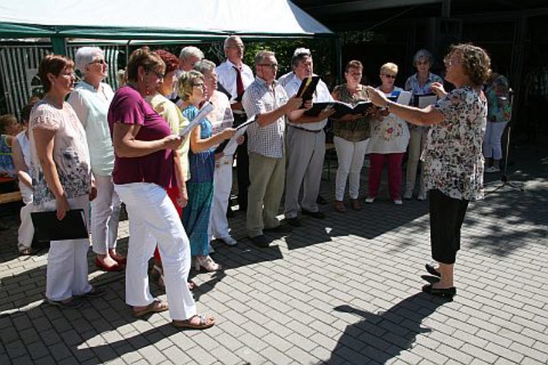 Der Chor „Siebenbrger Vocalis“ sang unter der ...