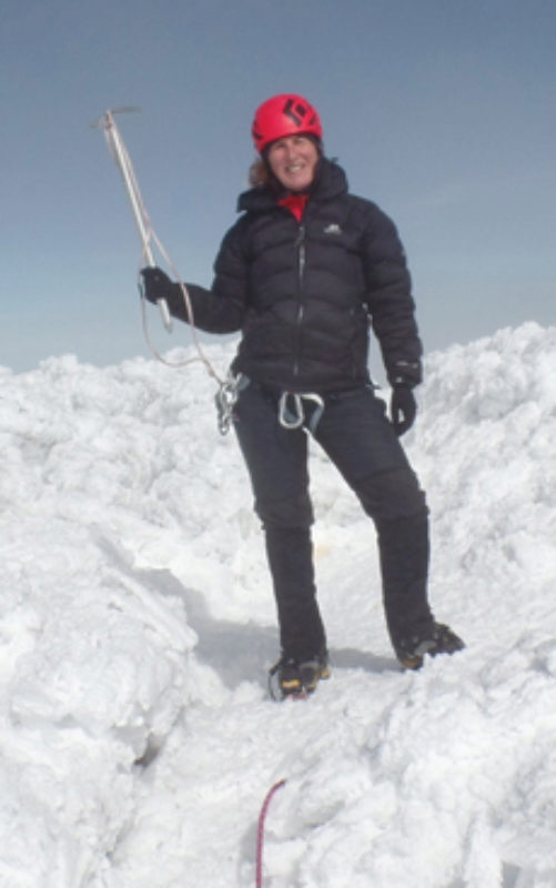 Petra Maurer am Chimborazo, Ventimillia Gipfel ...