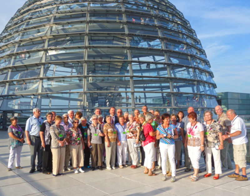 Die Reisegruppe aus Heilbronn und Stuttgart mit ...