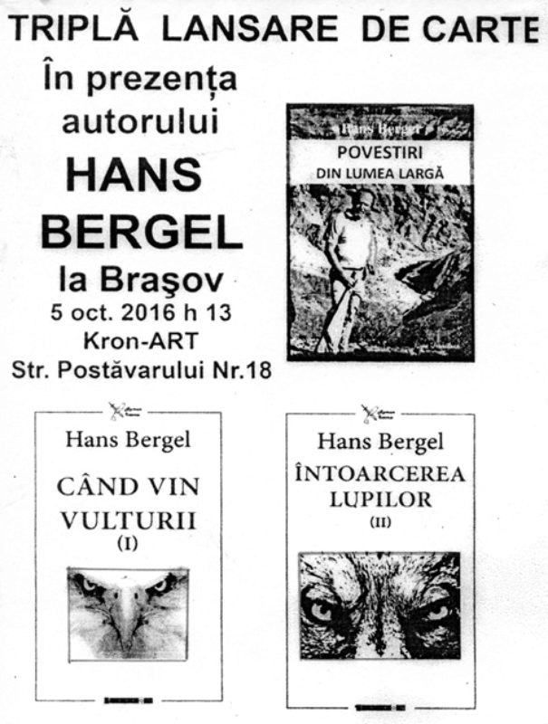 In Kronstadt wurde drei Neuerscheinungen von Hans ...