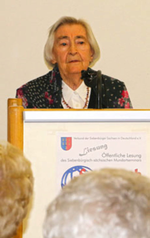 Hilda Femmig bei der Lesung am 17. September 2016 ...