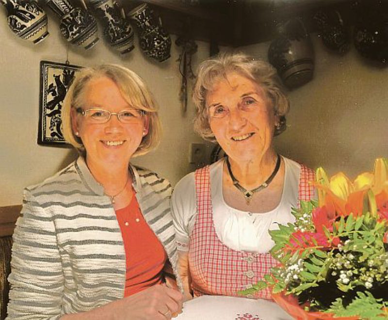 Blumenstrau zum 80. Geburtstag: die Jubilarin ...