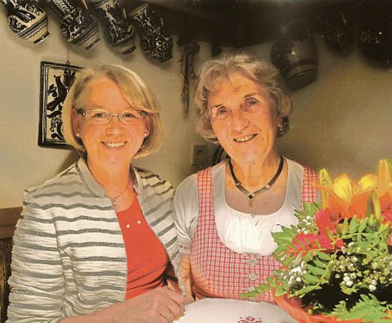 Blumenstrau zum 80. Geburtstag: die Jubilarin ...