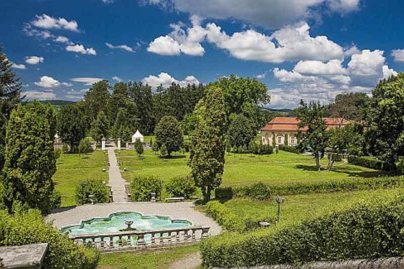 Gartenanlage des Brukenthal’schen Sommerpalais‘ ...