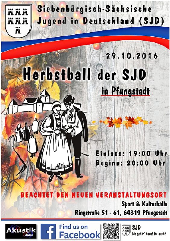 Plakat des SJD-Herbstballs ...