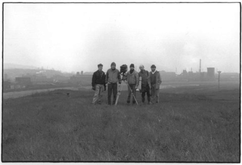 Dreharbeiten in Kleinkopisch im Jahr 1990, von ...