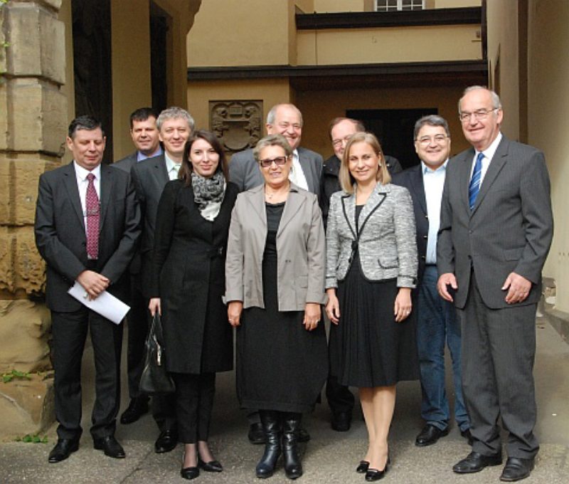 Rumnische Delegation besuchte Schloss Horneck, ...