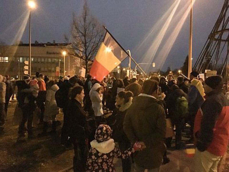 Protest gegen den von der Regierung beschlossenen ...