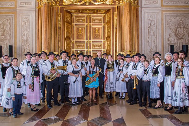 Siebenbrger Blaskapelle Augsburg beim Empfang im ...