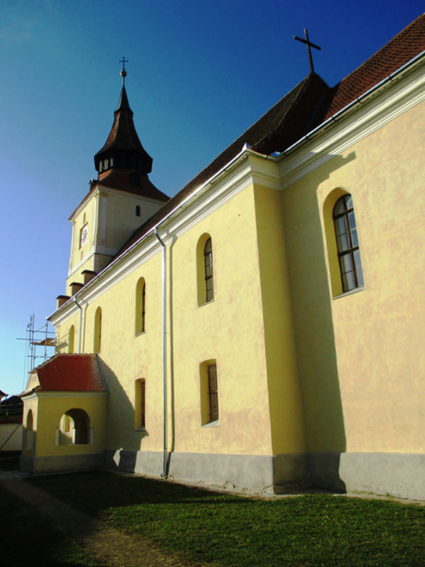 Die sdliche Auenseite der evangelischen Kirche ...