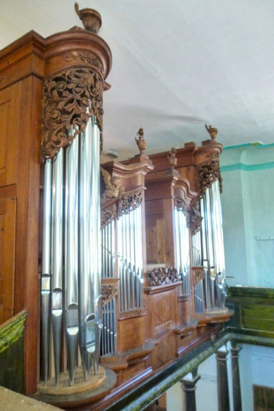 Die restaurierte Orgel in Gro-Alisch. Foto: ...