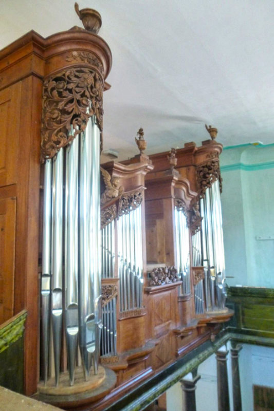 Die restaurierte Orgel in Gro-Alisch. Foto: ...